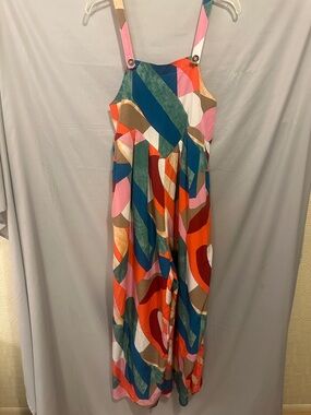 Hand made silk screen overalls! These are beautiful and flow only like silk can!